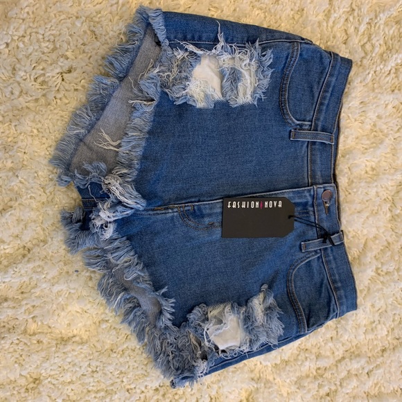 Fashion Nova Pants - Fashion nova. New. High waist denim shorts.